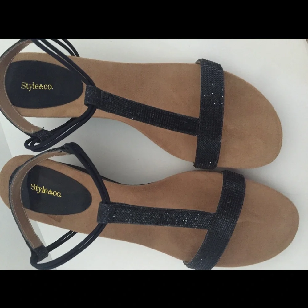 NWT Navy Style & Co Sandal 11 - Picture 4 of 9